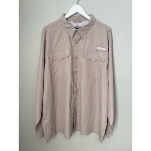 HABIT Men's Fourche Mountain Long Sleeve River Guide Fishing Shirt Plus Size XXL